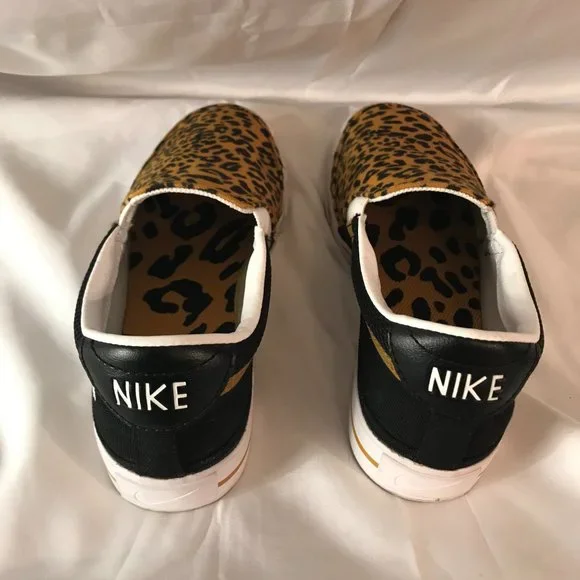 Nike Comfort Insole Leopard Print Casual Wear Slip-On Shoes - Picture 6 of 8